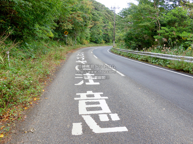 奄美大島の網野子峠/クロウサギに注意/旧国道58号線