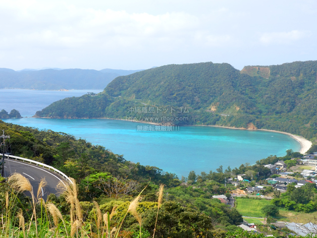 奄美大島のハートが見える展望台/ハートがみえる風景