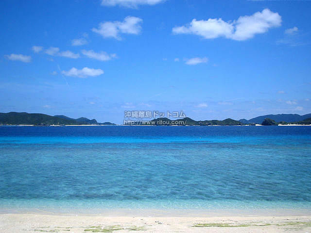 絵に描いたような沖縄の海 阿嘉島の写真