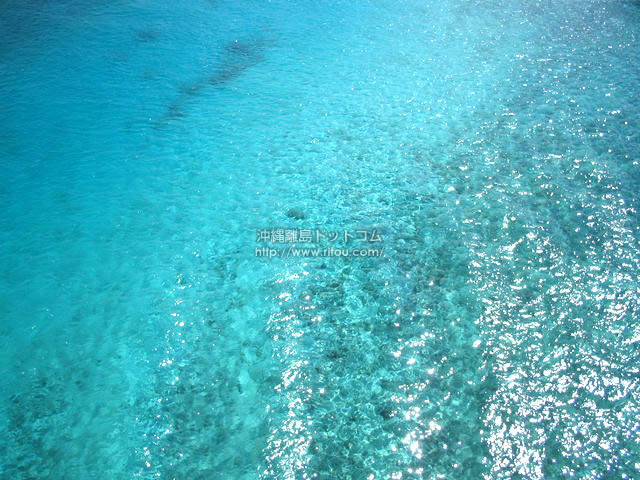 離島の海の水 阿嘉島の写真