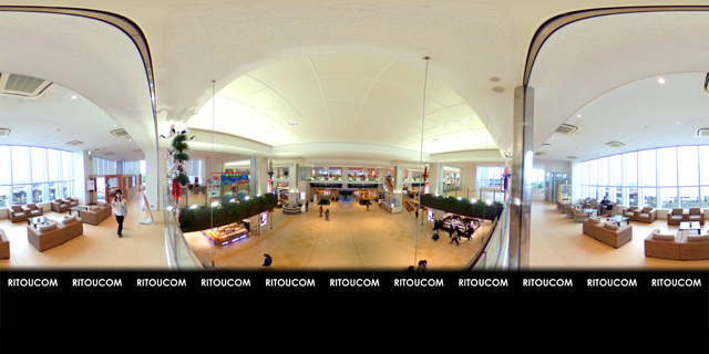 VR360度画像 新石垣空港2階ラウンジ
