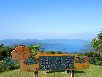 奄美大島の油井岳展望台：高知山の先にある展望台