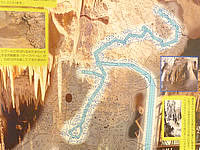南大東島の星野洞/管理施設 - 星野洞マップで右下が入口