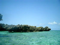 水納島のカモメ岩