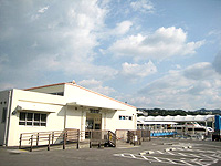 沖縄本島離島 水納島の渡久地港/水納島へのアクセスの写真
