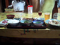 宮古島のおいシーサー/民宿津嘉山荘の食事のみ - 食事はこんな感じ（これは民宿宿泊時の夕食）