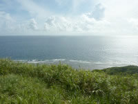 大神島の遠見台からの景色 - 東の景色はまさに「大海原」