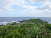 徳之島の金見展望台/愛の鐘 - 奄美大島側・北側の景色