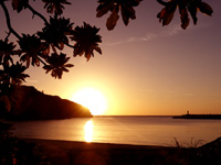 与那国島のナーマ浜 - 夏は夕日の名所です