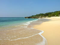 沖縄本島離島 与論島の前浜の写真