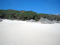 与論島のワタンジ/麦屋の先の海岸 - 砂浜がとにかくきれい