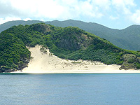 ハンミャ島の砂山