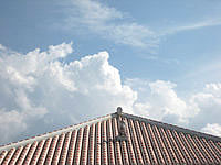 竹富島のやど家たけのこ - 赤瓦の屋根にシーサーがいい感じ